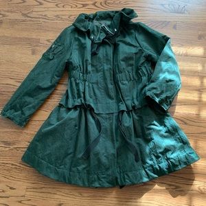 Philosophy di Alberta Ferretti Green Nylon Utility Jacket Sz 10 Large